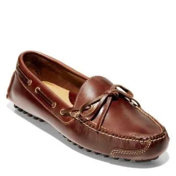Men's Cole Haan Gunnison Brown Leather Driving Loafers Size 12D